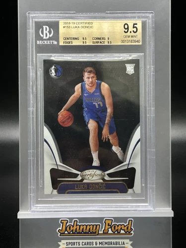 2018-19 Panini Certified #153 Luka Doncic RC Rookie BGS 9.5 Gem Mint