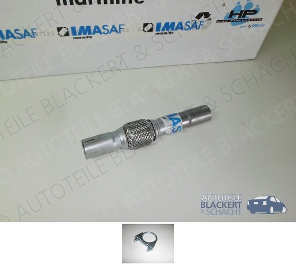 Imasaf Auspuff Flexrohr für VW Polo (86C) + Coupe 1.3/1.3 G40 55-85KW 1987-1994-image