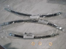 1962-1980 Mgb 3 Brake Hose Set With Copper Sealing Washers Made In Uk 1962-1980 Mgb 3 Brake Hose Set With Copper Sealing Washers Made In Uk