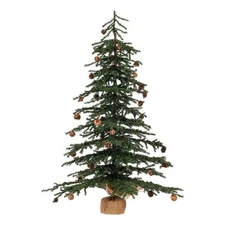 Vickerman 36" Carmel Pine w/Cones 995T Burlap Base
