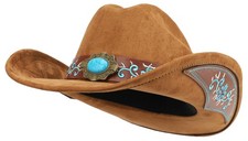 Western Cowboy Hat for Men and Women, Shapeable Big Wide Brim Cowgirl Hat wit...