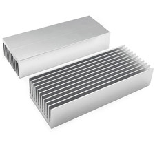 2Pcs Aluminum Heatsink 100 X 40 X 20Mm/ 3.94X1.57X0.79 Inch Heat Sink Chipset Di