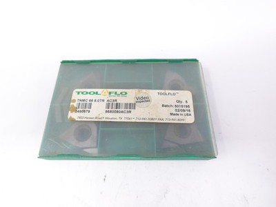 (4 Pk) Tool-Flo Triangle Carbide Threading Inserts TNMC 66 8.0TR AC3R EH7