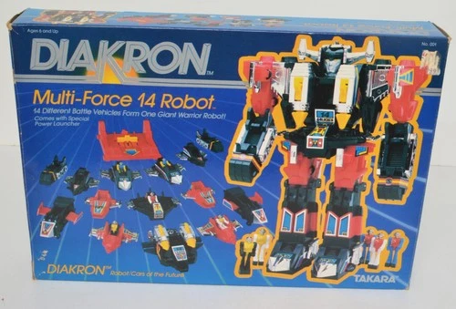 DIAKRON MULTI-FORCE 14 ROBOT Takara 1983 Vintage Playset comes with 5 Diaclones