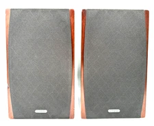 PAIR of Cambridge Soundworks M-60 Bookshelf Speakers Wooden-SOUNDS GREAT!