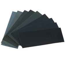 HSYMQ 24PCS Sand Paper Variety Pack Sandpaper 12 Grits Assorted for Wood Metal S