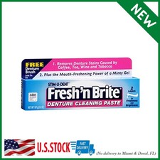Fresh 'N Brite Denture Cleaning Paste, 3.80 Ounce Pack of 4