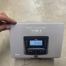 Wet Sounds - AM/FM Bluetooth Receiver - WS-MC-5 Marine Brand New