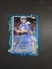 2025 Topps Chrome Jared Goff aqua lava refractor auto #109/199!! Lions 