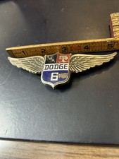 Vintage 1928-1929 Dodge 6 Radiator Emblem Yom