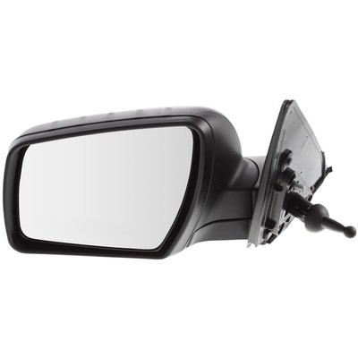 Manual Remote Mirror For 2010-2013 Kia Soul Left Textured Black Manual Folding