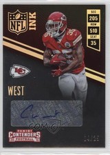 2016 Panini Contenders NFL Ink Gold 4/25 Charcandrick West #11 Auto i5q