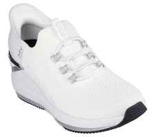 Woman Skechers Slip-ins Mark Nason The Triple Wedge - Dallis 177721 White New