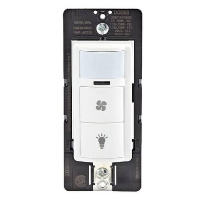 Leviton Decora Single Pole In-Wall Occupancy Sensor Fan Switch 1/4HP 2 Pack