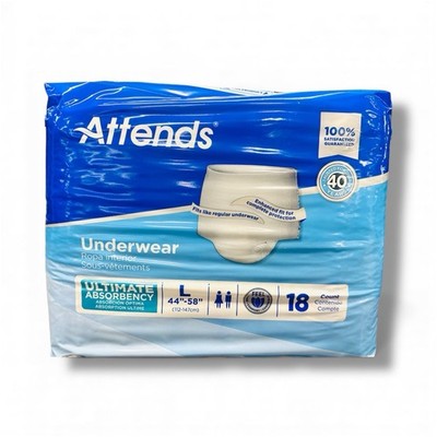 New Attends Unisex Adult Incontinence Pull-Up Underwear size Large