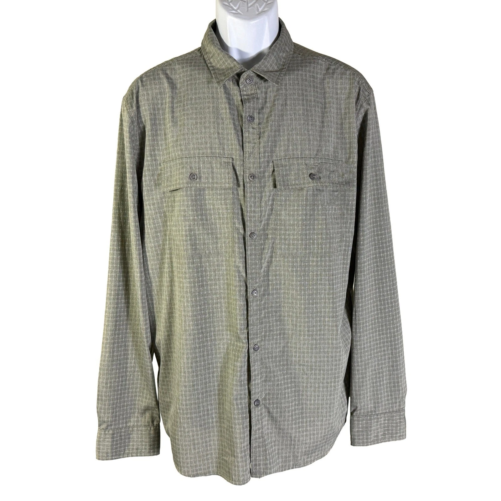 Prana Button Down Shirt Mens Large Green Grid Long Sleeve Hiking Outdoor 1965681
Opens in a new wind