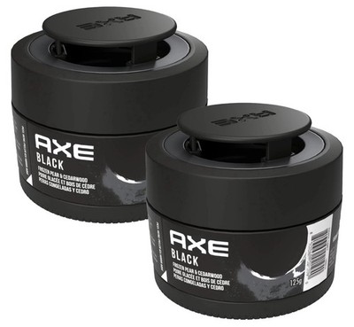 AXE Black Car Air Freshener Gel Can - Odor Eliminator for Strong Odor, 2 Packs