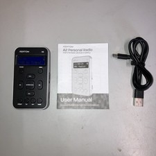 DAB+ FM Portable Pocket Radio Rechargeable - AZATOM A2 Silver(R)