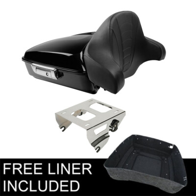 Chopped Trunk Pad Solo Mount Rack Fit For Harley Road Glide 14-25