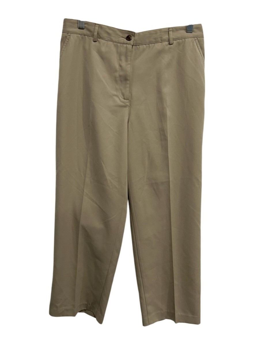 Alia Petite Pants Alia Petite Khaki Dress Capris Women's Pull On