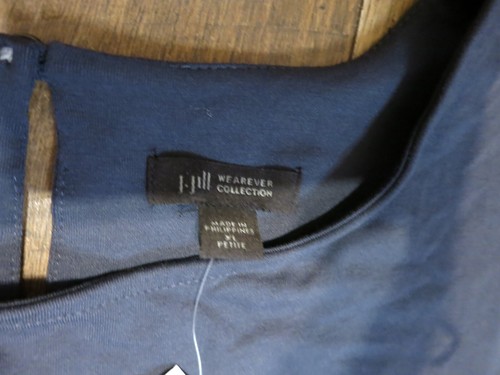 J.Jill Wearever 191832 Women's Blue Collection Crew Neck T-Shirt Dress Sz XL pet - Picture 3 of 9