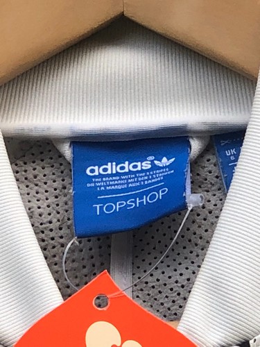 ADIDAS Womens Track Jacket Size 6 Zipper Cardigan Polyester Slim Fit Vintage - Picture 4 of 5