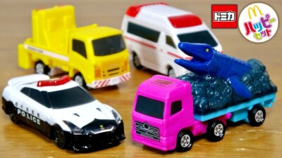 McDonald's x Tomica 2025 Happy Meal Toy Set of 4 Japan Limited New