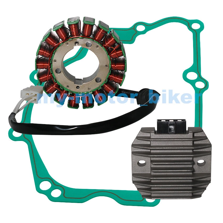 ESTATOR BOBINA MAGNÉTICA + REGULADOR DE VOLTAJE + JUNTA APTO para Yamaha FZ6N FZ6S 2004-2009 Foto 4 de 4