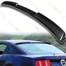 FIT 05-14 FORD MUSTANG COUPE 2DR REAL CARBON FIBER WINDOW ROOF SPOILER WING