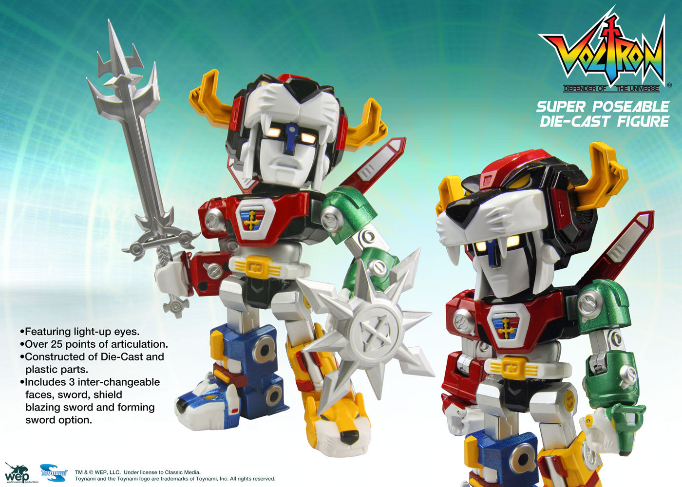 voltron 30th anniversary diecast