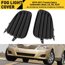 Fog Light Cover Fits For 2010 2011 Toyota Camry Driver & Passenger Side Set of 2