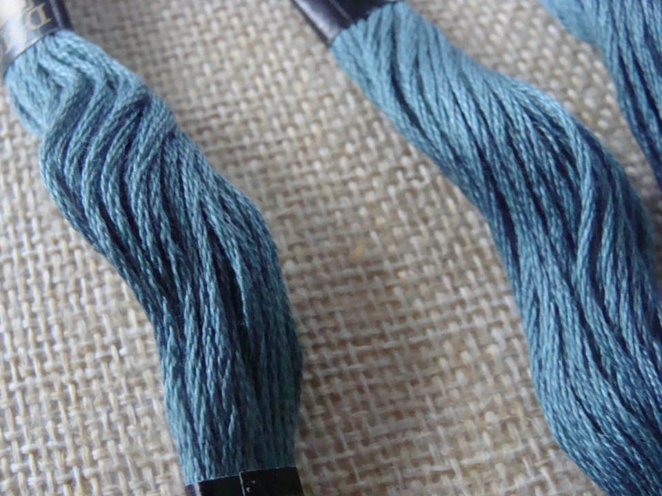 NEW Lot 5 DMC Cotton Embroidery Floss Blue 926 - Image 3 of 4