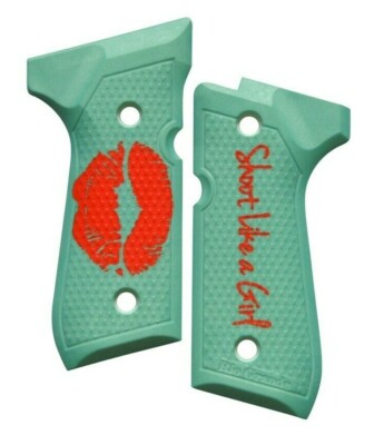Shoot Like A Girl Custom Beretta 92 96 M9 Grips