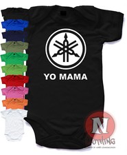 Naughtees Clothing Babygrow Yo Mama Bikers Cotton Infant Baby suit Grow vest