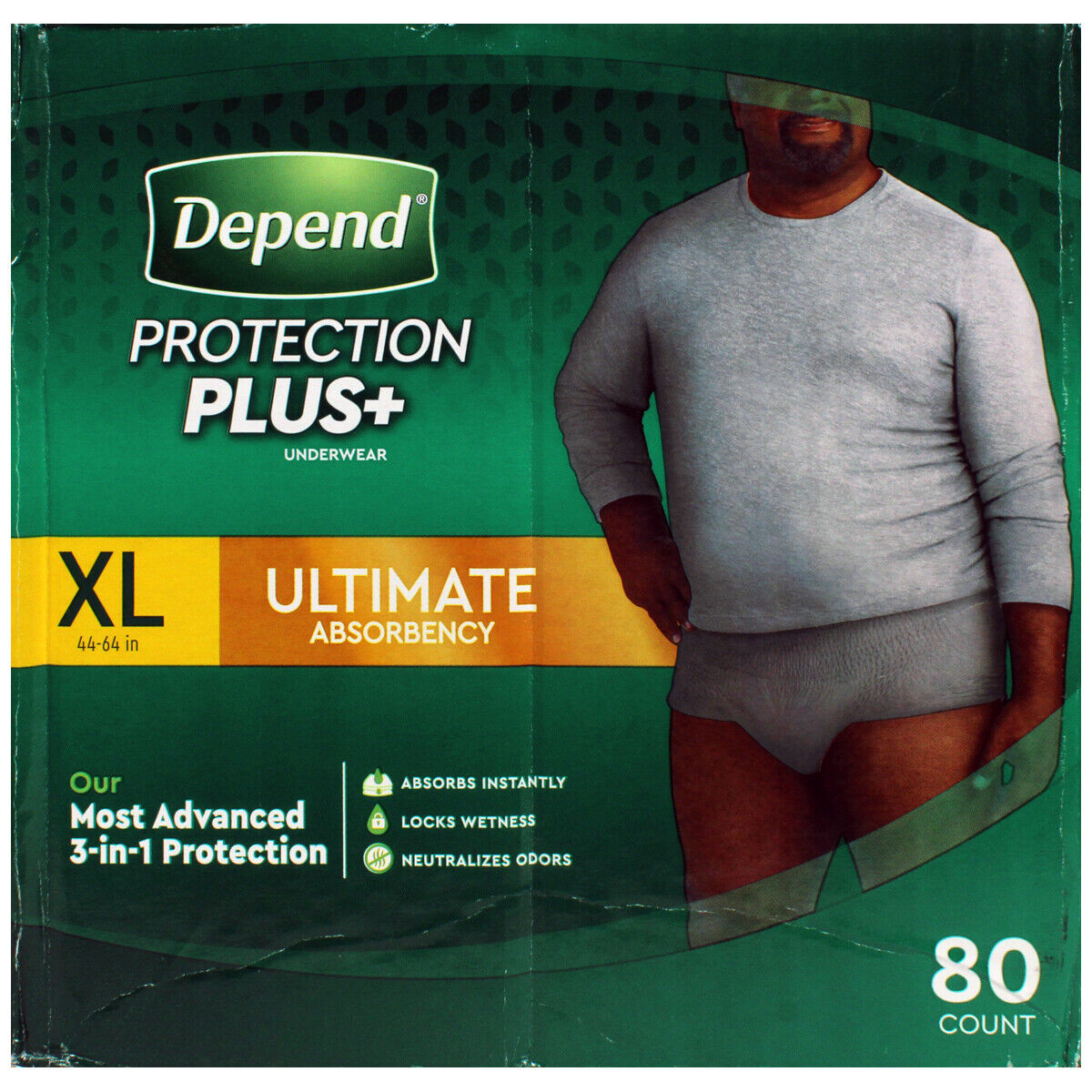 Depend Protection Plus Ultimate Underwear for Men, X-Large, 80 Count  36000523799 | eBay