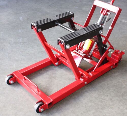 1500lbs Motorcycle ATV Hydraulic Scissor Lift Jack Stand Dirt Street Bike Hoist - Photo 1 sur 9