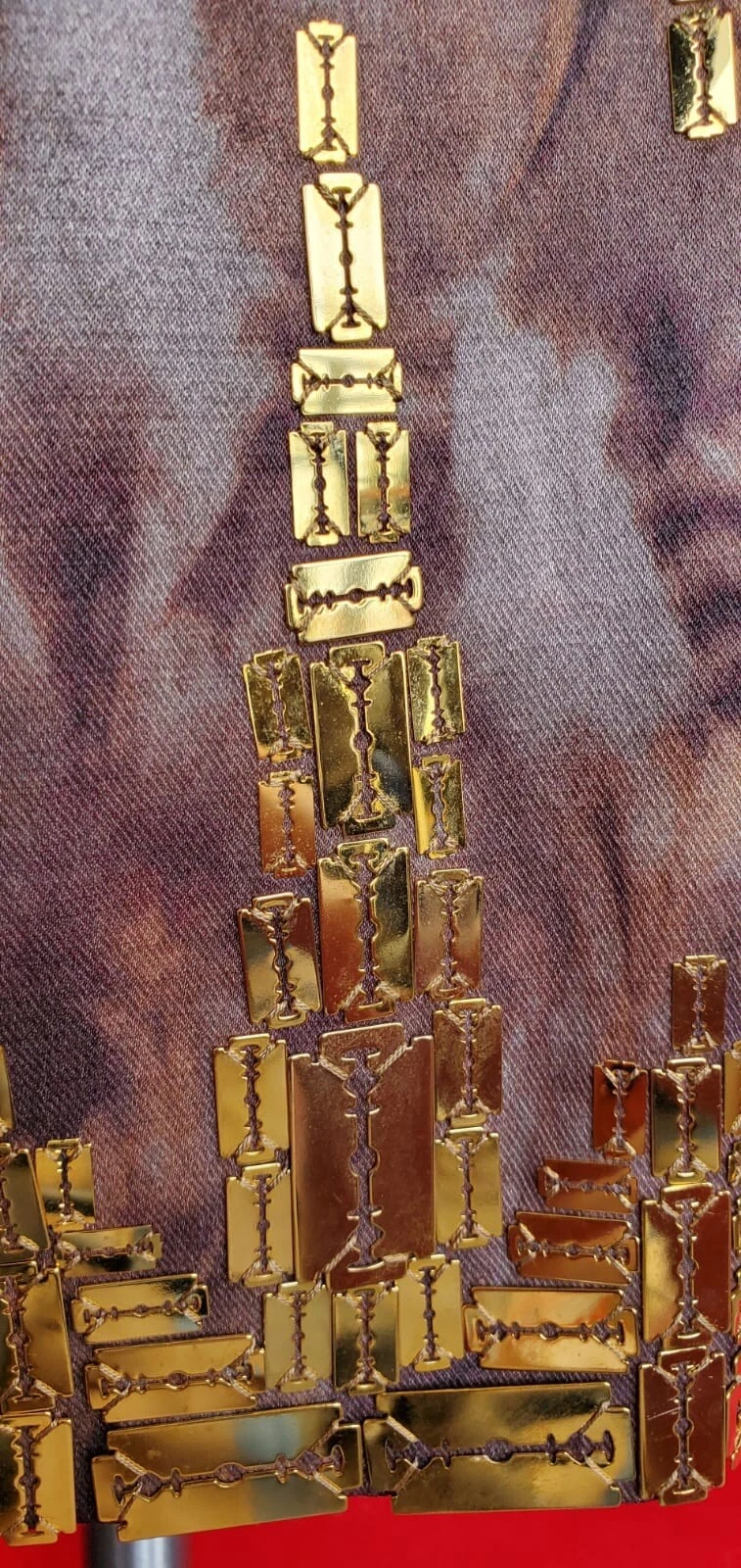 Undercover Co. Ltd Brown Feather Print Wool Silk Dress Size 2