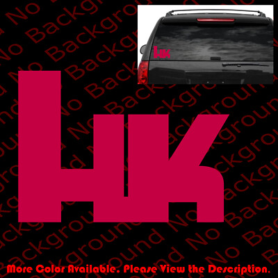 HK HECKLER KOCH Firearms Vinyl Decal Die Cut Sticker for 2A Gun Rights FA01