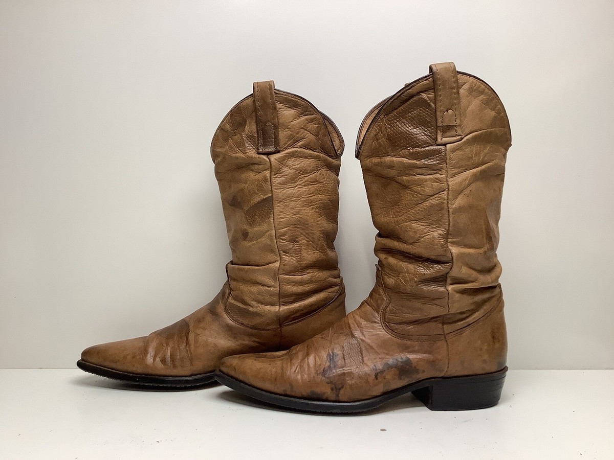VTG MENS ACME SNIP TOE COWBOY BROWN BOOTS SIZE 8 D | eBay display picture 2