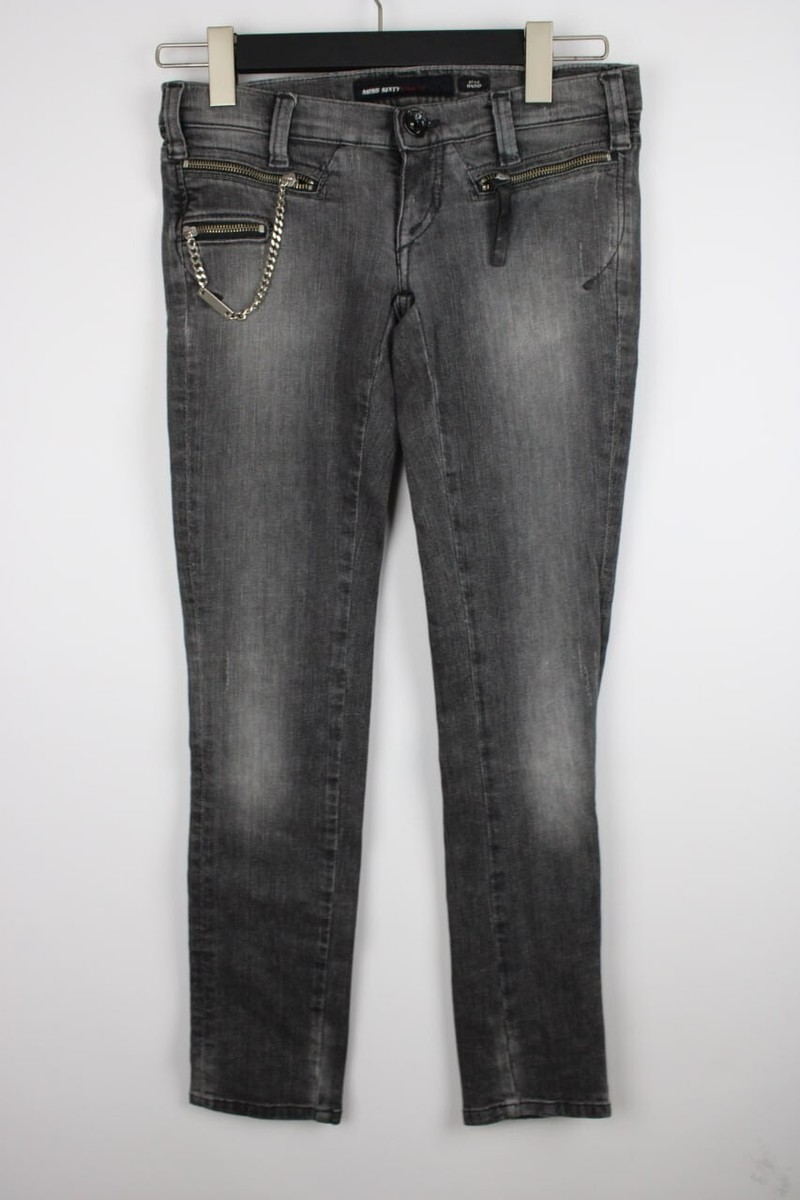 MISS SIXTY COLLECTION STYLE RADIO Denim Chain Pocket Skinny Jeans