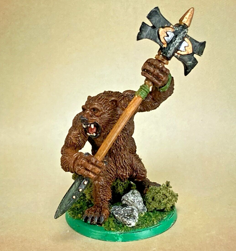 WOTC Painted WEREBEAR Super RARE Set 4 Chainmail metal miniature AD&D ...