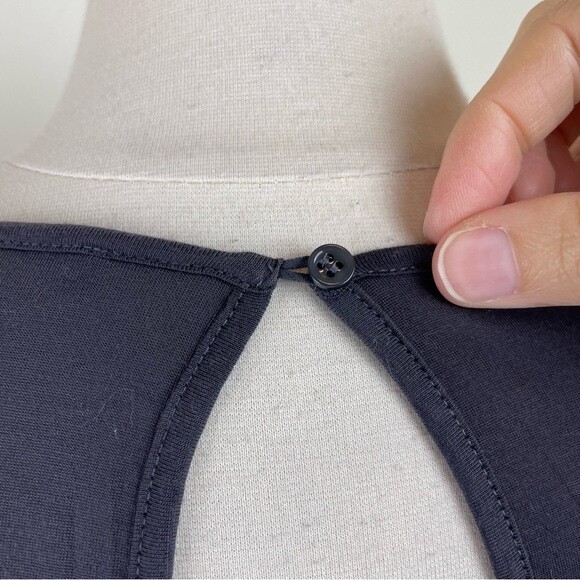 French Connection Solid Gray Bell Sleeve Blouse T… - image 6