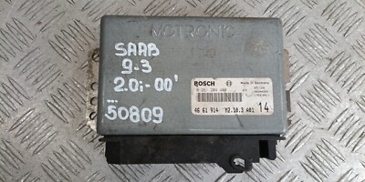 Saab 9-3 2.0i Engine Control Unit ECU 0261204400 4661914 ID50809