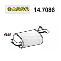 Hinterer SchalldäMpfer Ford Fiesta III 1.4 Asso FüR 1019608