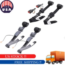 2pcs For TYT 3 Points Universal Retractable Strap Seat Belt With Sensor