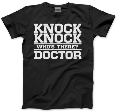 Knock Knock Wer ist da? Arzt Kinder T-Shirt Dr Geek Gallifrey