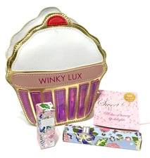 WINKY LUX Sweet Set: Glossy Boss BIRTHDAY CAKE + GLIMMER BALM + CUPCAKE BAG  NEW