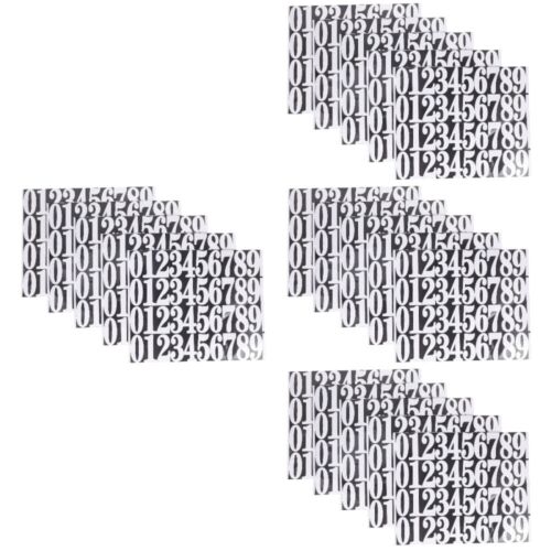  20 Sheets Selbstklebende Nummernaufkleber Buchstabenaufkleber Klassisch - Bild 1 von 12