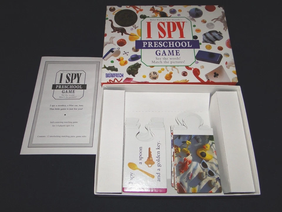 I Spy Preschool Game 100% COMPLETE Briarpatch 1997 Puzzle Matching Riddle  - Image 3 of 4