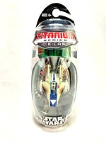 Hasbro Star Wars Titanium Series A-wing Starfighter Die Cast Space Ship Aotc Hasbro Star Wars Titanium Series A-wing Starfighter Die Cast Space Ship Aotc